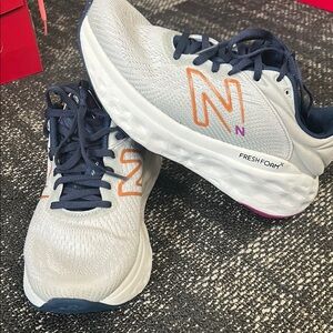 New Balance Fresh Foam Running Shoes - Gray and Orange